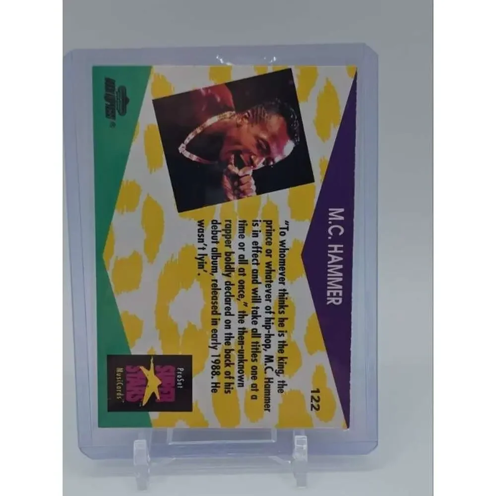 1991 Pro Set SuperStars MusiCards #122 M.C. Hammer Card